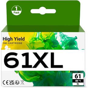 61XL حبر حبر خراطيش أسود ولون كومبو بديل لـ HP 61XL 61 XL خرطوشة الحبر الملائمة لـ Envy 4500 5530 4502 OfficeJet 4630 4635 Deskjet 1000 1010 1512 Printer (1 Pack)