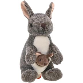 Wild Republic Kangaroo مع Joey Plush ، حيوان محشو ، لعبة أفخم ، هدايا للأطفال ، Cuddlekins 8 بوصات ، 8 "، نموذج: 10867