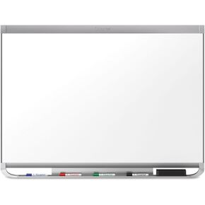 Quartet Magnetic Whiteboard, Porcelain, White Board, Dry Erase Board, 4' x 3', Graphite Finish Frame, Prestige 2 Duramax (P554GP2)