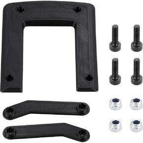 3D Printed Roof Skid Plates RC Roof Rails Roof Skidplate Protector Compatible with Arrma 1/10 Granite 4x4 Mega 550 V3 RC Car Upgrade Part, Black Roof Rails for Off-Road Adventures