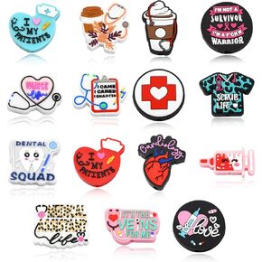 Liqunsweet 20 PCS Coffee with Book Bocal Silicone Beads Deritation Drink Beads for DIY Jewelry Craft Accessory Decoration