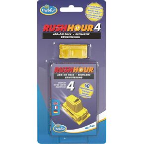ThinkFun - 76453 - توسيع Rush Hour 4 بالإضافة إلى ساعة الذروة الأصلية مع 40 تحديًا جديدًا للأطفال والبالغين الذين تتراوح أعمارهم بين 8 سنوات أو أكثر