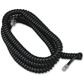 سلك لفائف هاتف Softalk - للهاتف - 12 قدمًا - 1 حزمة - 1 X RJ -11 Phone Phone - 1 X RJ -11 Male Phone - Black