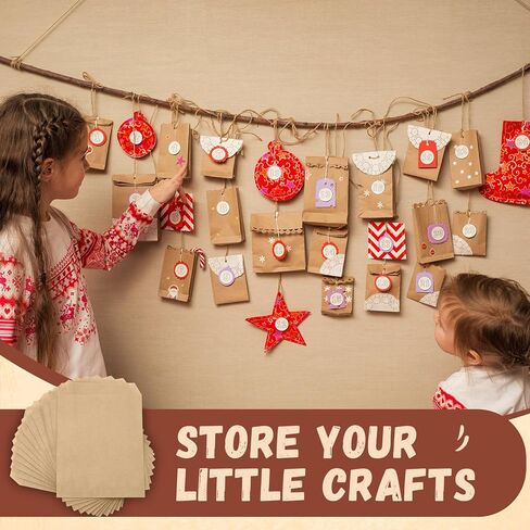 Eersida 500 Pcs Kraft Paper Treat Bags Mini Paper Small Flat Favor Silverware Party Favor Envelopes Merchandise Bags for Snack Cookie Popcorn Candy Sandwich Gift in Saudi Arabia