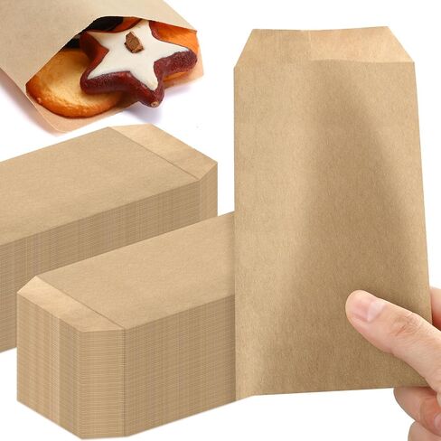 Eersida 500 PCS Kraft Paper Acags Mini Paper Small Flat Formware Party Party Form in Saudi Arabia