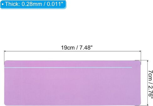 PATIKIL Guided Reading Strips, 20pcs Tracking Highlight Colored Overlay Bookmark Reduce Visual Stress Teaching Supplies with Line for Classroom, Light Blue in Saudi Arabia