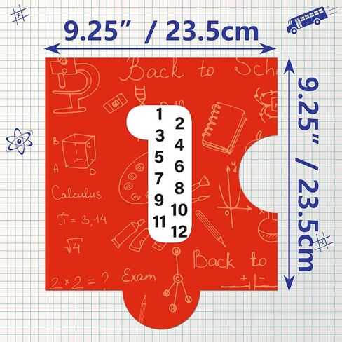 INKNOTE 16Pcs Math Multiples Number Posters for Classroom From 1 To16 Skip Counting School Multiplication Chart Fact for Family Teaching Tool Puzzle Design in Saudi Arabia