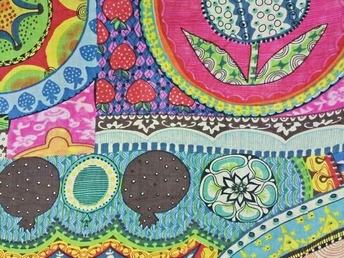 Hand Block Printed Indian Natural Cotton Jaipuri Print Sanganeri Kurti Print Fabric by 5 Yard in Saudi Arabia