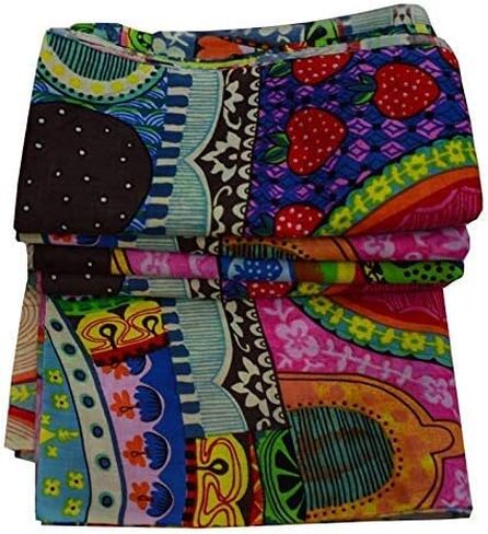 Hand Block Printed Indian Natural Cotton Jaipuri Print Sanganeri Kurti Print Fabric by 5 Yard in Saudi Arabia