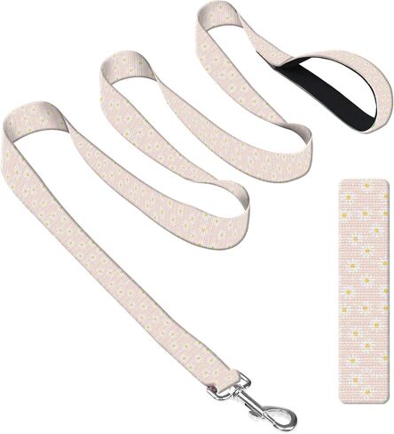 Dog Leash with Neoprene Handle, Dog Training Leash, 6FT Cute Durable Polyester Dog Leashes for Medium & Large Dogs Walking Boho Sunflower in Kuwait