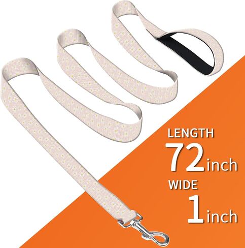 Dog Leash with Neoprene Handle, Dog Training Leash, 6FT Cute Durable Polyester Dog Leashes for Medium & Large Dogs Walking Boho Sunflower in Kuwait