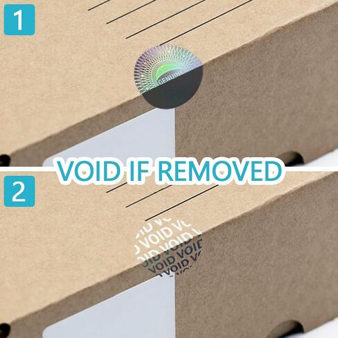 OLYCRAFT 480Pcs/10 Sheets Hologram Tamper Evident Labels 0.8 inch Genuine Security Stickers Tamper Evident Seal Holographic Round Stickers Authentic Hologram Labels for DIY Card Craft Paper Package in Saudi Arabia