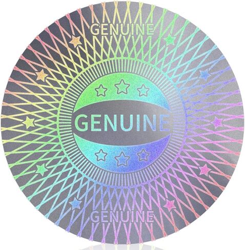 OLYCRAFT 480Pcs/10 Sheets Hologram Tamper Evident Labels 0.8 inch Genuine Security Stickers Tamper Evident Seal Holographic Round Stickers Authentic Hologram Labels for DIY Card Craft Paper Package in Saudi Arabia
