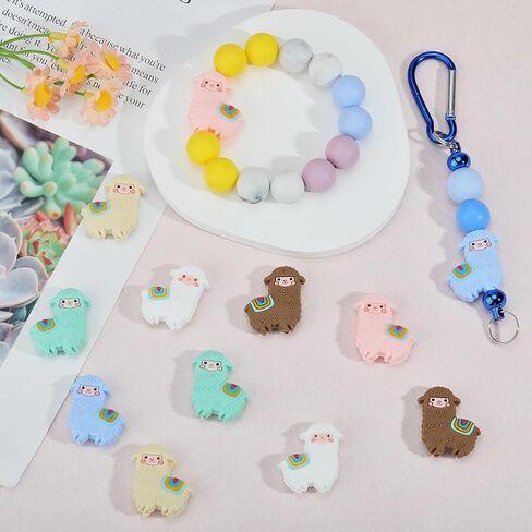 WEWAYSMILE 10 قطع من خرز السيليكون الحيواني، خرز سيليكون لطيف، خرز سيليكون DIY، خرز كبير يستخدم في صناعة الحرف اليدوية المختلفة، والقلم المطرز، وأشرطة الهاتف المطرزة، ومعلقات الحقائب وما إلى ذلك (مخلب الكلب) in Kuwait