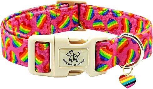 Elegant little tail Independence Dog Collar, 4th of July Holiday Pet Collars Cotton Patriotic Puppy Girl or Boy Soft Pet Gift Adjustable Dog Collar for Small Medium Large Dogs in Saudi Arabia