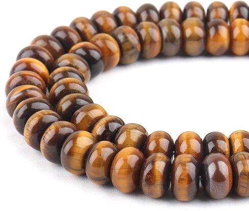 8x5mm Natural Stone Beads Gemstone Beads for Jewelry Making Supplies - Crystal Spacer Beads for Bracelets, Rondelle Abacus Beads for Craft(68-75pcs, 8x5mm, Mix) in Saudi Arabia