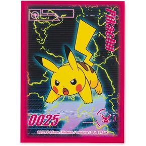 مركز بوكيمون: بوكيمون TCG: أكمام بطاقة Pikachu Neon (65 أكمام)