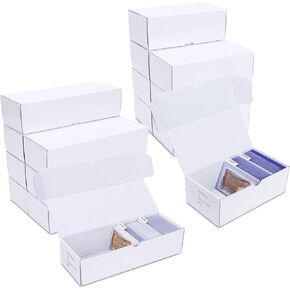 8 PCS تداول بطاقة التخزين مربع 10.4 بوصة و 8 أجهزة كمبيوتر TOPLOADER مربع تخزين 7.4 بوصة ل TCG/MAGIN/MTG تخزين وجمع ، أفقي