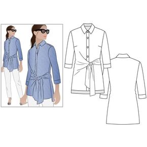 Style Arc Sewing Pattern - Juliet Woven Shirt (Sizes 04-16) - Click for Other