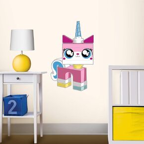 Lego Movie 2 Unikitty Staticker - ديكور جدار متشبث غير ملتزم ،