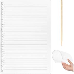 Line Stencil Straight Line Stencil 11Inch Scale Spacing Line Drawing Stencil Scale Template Ruler Guide for Card Paper Journal Lettering Writing Aids