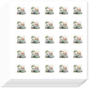 Adlemaker 500pcs ملصقات مخططات ذاتية اللصق ، ملصقات Camping Campers Campers Paper Leacts for Plannner Salendar Scrapting Crarding Arts Party Seal Seal Decor