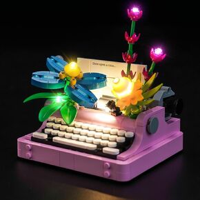 Light kit Compatible with Lego Typewriter with Flowers 31169- No Model Only Light, LED Lighting Accessories Compatible with Lego Typewriters