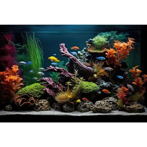 حوض السمك الخلفية المورقة المائية الملونة النباتات terrarium خلفية Redwood Root المرجانية الشعاب المرجانية نمط الأسماك خلفية أسماك المدهشة تحت الماء