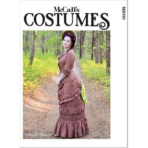 فستان Miccall's Misses ، 1881 Top and Skirt Seup Pattern Kit ، Code M8191 ، أحجام 6-8-10-12-14 ، متعدد الألوان