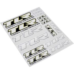 Team Losi Racing TLR ملصق ورقة TLR8300 سيارة/جثث الشاحنات أجنحة وشارات