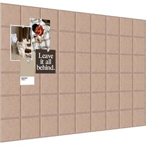 Moonlight Gray Felt Bulletin Board Set - 6-Piece Wall Organization Panels | Versatile Decoration for Office, Home & Classroom (Moonlight Gray)