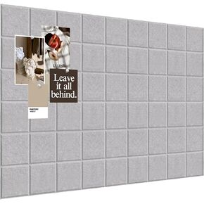 Moonlight Gray Felt Bulletin Board Set - 6-Piece Wall Organization Panels | Versatile Decoration for Office, Home & Classroom (Moonlight Gray) in Saudi Arabia