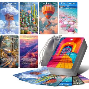توضيح مواقف الحياة بطاقات أوراكل ، 100 بطاقة Oracle Deck للمبتدئين Cover Life Love Career