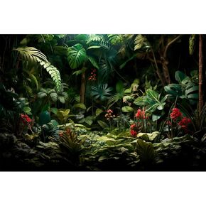 Aquarium Background Abstract Green Leaf Texture Terrarium Backdrop Tropical Leaf Foliage Nature Dark Green Fish Tank Background Tropical Style Reptile Habitat Backdrop Wallpaper Vinyl 30x12in