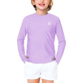 قمصان شمسية للأطفال من الجنسين Rash Gurad بأكمام طويلة بعامل حماية من الشمس 50+ من Remimi مع فتحة إبهام 3-12 سنة in Kuwait