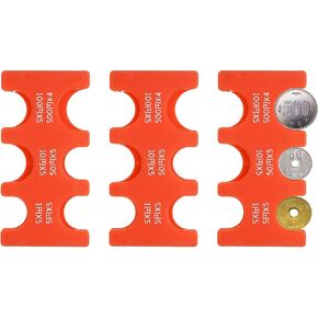 PATIKIL 3PCS حامل العملة اليابانية ، محمولة JPY COIN منظم موزع العملة المعدلة القلبية تخزين 6 فتحات ، كبيرة للمنزل ، المكتب ، مجموعة ، أورانج