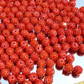 100pcs 10 ملم خرز راينستون لصنع المجوهرات - حبات شامبالا ديسكو اللامعة ، حبات الطين البلوري المتلألئة للأساور والقلائد والأقراط والحرف اليدوية (الأزرق الفاتح)