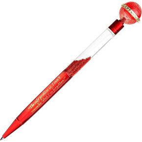 CON*QUEST Conquest Journals Harry Potter Remembrall Ballpoint Pen, Twist Metal, Refillable Black Ink, Resin Topper, Oil Top Barrel with Red Crystals, Officially Licensed