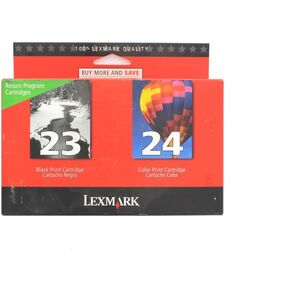 Lexmark (#23/#24) 18C1571 Black and Color Ink Cartridge Combo Pack