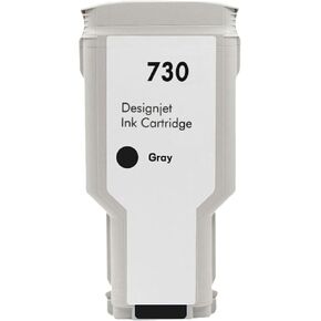 خرطوشة حبر HP730 المتوافقة مع HP730 لخراطيش الحبر HP 730 P2V71A تعمل لـ HP DesignJet T1600 T1700 T2600 (300 مل ، أسود غير لامع)