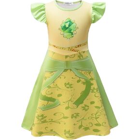 AOVCLKID Girls Princess Costume Birthday Party Dress Halloween Cosplay Outfits