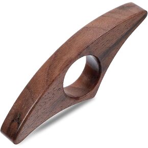 حامل صفحة كتاب الإبهام ، حامل الافتتاح Walnut Book Swear Finish Wood Reading Giftories لعشاق القراءة (متوسط ​​، بني)