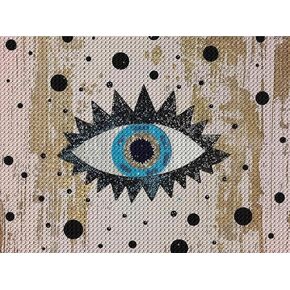 Upablunso Abstract Evil Eery Eye Diamond Art Painting kits for البالغين الماس الفني اللوحة الماس مجموعات فنون فنية 5D GEM Art Art Kits for Home Wall Decor