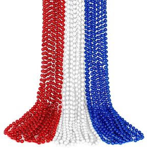 15pcs Mardi Gras Beads ، Green Purple Gold Mardi Gras Necklace Association ، 33 "Round Festival Beads Carnival Party Party Bulk ، Beads Necklace for Parade Rames Decorations Comples Supplies Supplies Supplies