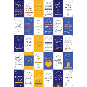 GSM Brands Love Cards for Hearr و Wife (60 حزمة من ملاحظاته التحفيزية مع 30 تصميمًا مختلفًا (3.5 بوصة × 2 بوصة)
