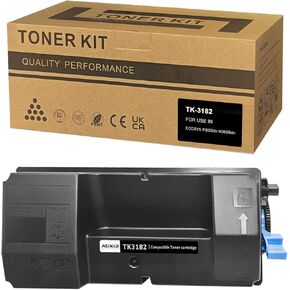 ASEKER Compatible TK-3182 TK3182 TK 3182 1T02T70US0 Black Toner Cartridge High Capacity 21000 Pages for Kyocera EcoSys P3055dn M3655idn Printer ( Black,1-Pack )