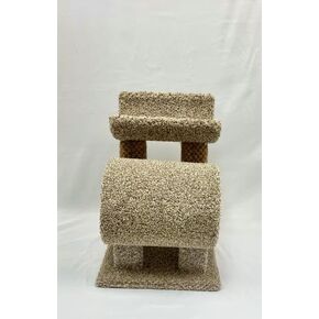 GIA Home Furniture Series Cat Condo Tree for Sleep, Claw Maintenance,&Play, Set of 1,Beige