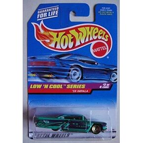 Hot Wheels Low 'N Cool Series #2 من 4 سيارات ، Green '59 Impala