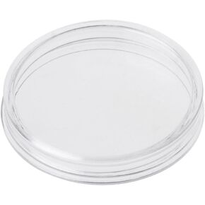 1 PC 38.6mm مستديرة كبسولة العملة الأكريلية حامل تخزين واضح لعملة فضية 1 أوقية