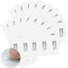100 PCS NFC TAGS ملصقات مع NTAG213 رقاقة فارغة قابلة للبرمجة ملصق NFC إعادة كتابة العلامات RFID العلامات 144 بايت متوافقة مع الهواتف والأجهزة الذكية